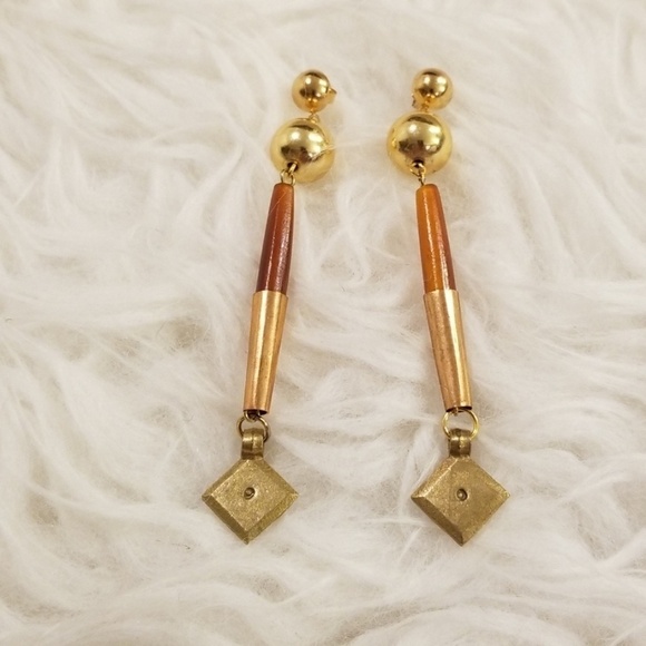 💕VANESSA MOONEY💕 Genevieve Bone Drop Earrings NWOT - Picture 4 of 6